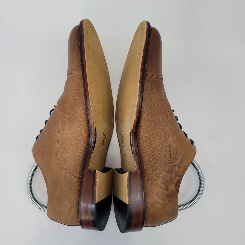 Aston Grey Collection Bandino Oxford Men's Tan Dress Shoes 1006838 US Size 8 - Picture 6 of 8